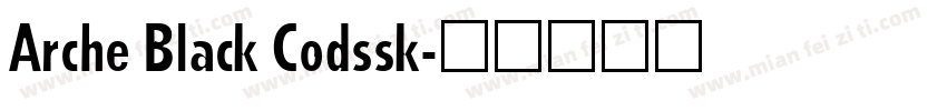 Arche Black Codssk字体转换